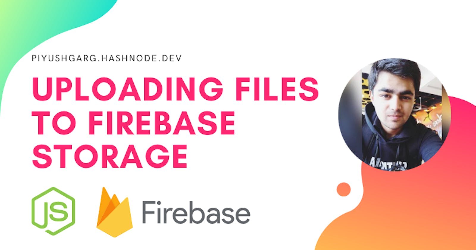 Uploading images to firebase storage with node.js